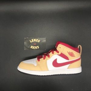 Jordan 1 Mid PS “Light Curry” Size 2.5y